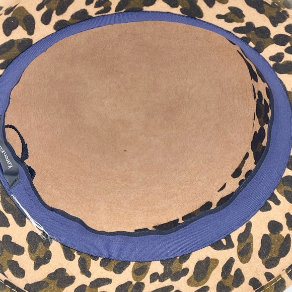 Karen Kane Leopard Print Wool Felt Cloche Flapper Gatsby Hat Women’s OSFM - Picture 8 of 9